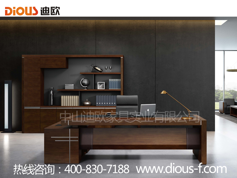 辦公家具實木貼皮班台