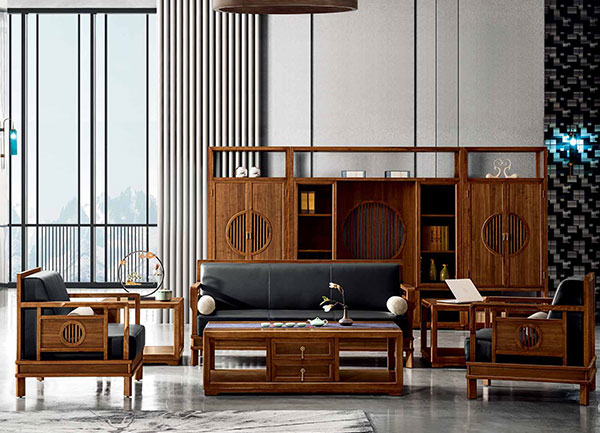 妖精网站免费观看新品實木老板休閑辦公沙發-圓意