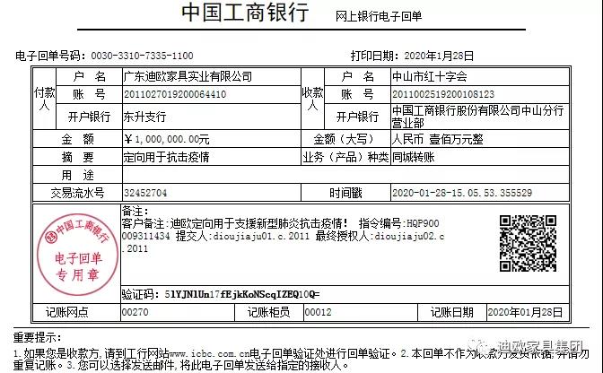 妖精网站免费观看家具集團通過中山市紅十字會抗擊疫情捐贈通道捐贈人民幣100萬元