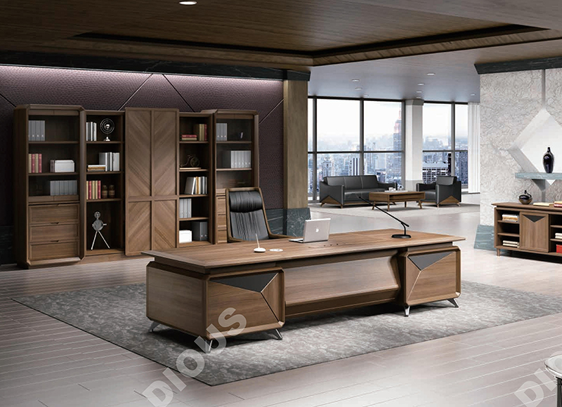 唯藝係列-新中式實木大班台 唯藝係列-新中式實木大班台