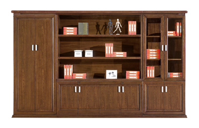 油漆雞翅木組合型公司企業總裁文件櫃U06S36