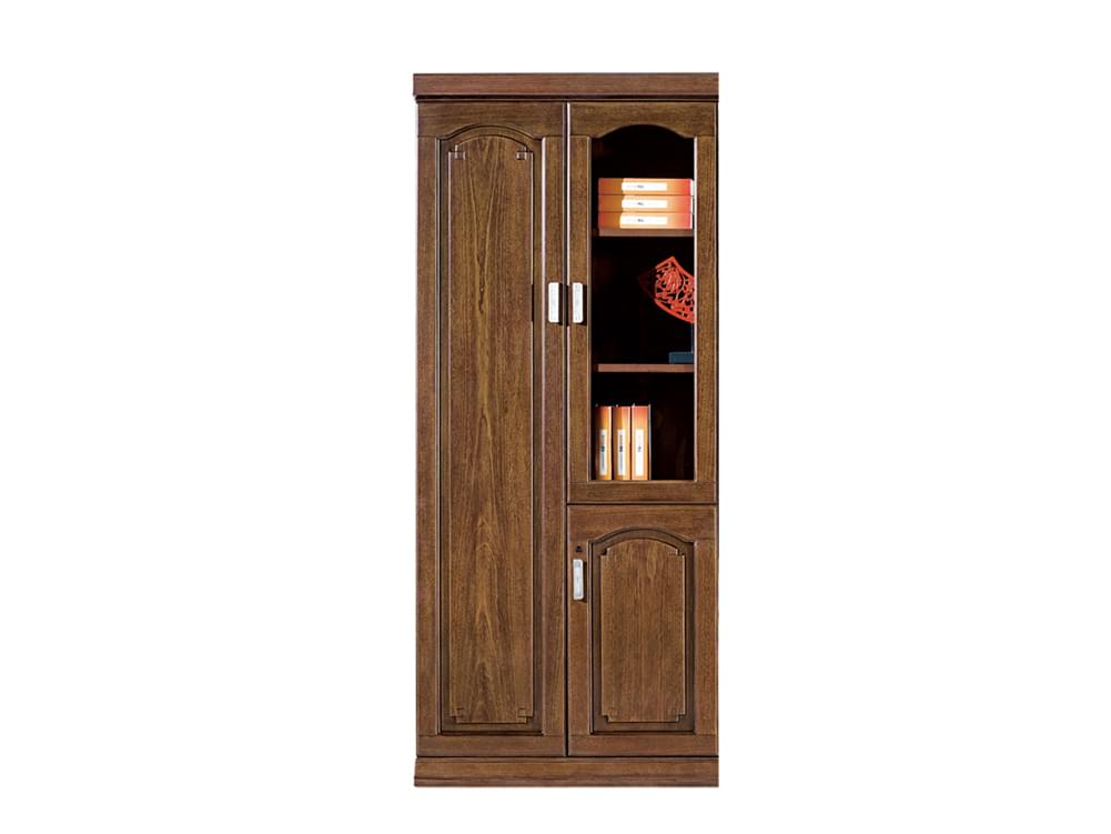 事業單位接待洽談區域兩開雞翅木文件櫃U605S09-4T