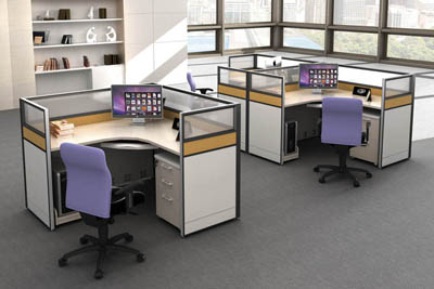 事業單位方形單人四人組合職員辦公桌椅V5-0301-14 事業單位方形單人四人組合職員辦公桌椅V5-0301-14