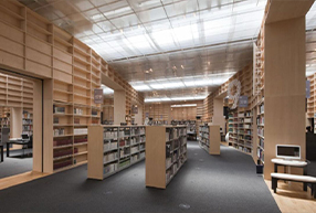 圖書館閱覽室書架及桌椅 圖書館閱覽室書架及桌椅